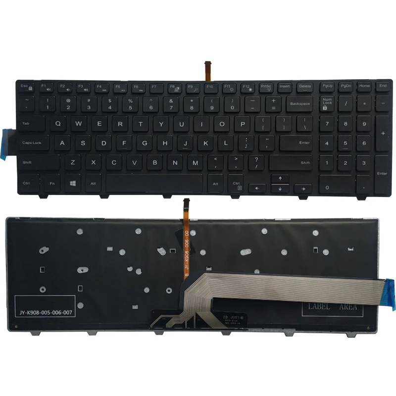 

US keyboard For Dell Inspiron 15 3000 5000 3541 3542 3543 5542 5545 5547 17-5000 Laptop English Keyboard With Backlit