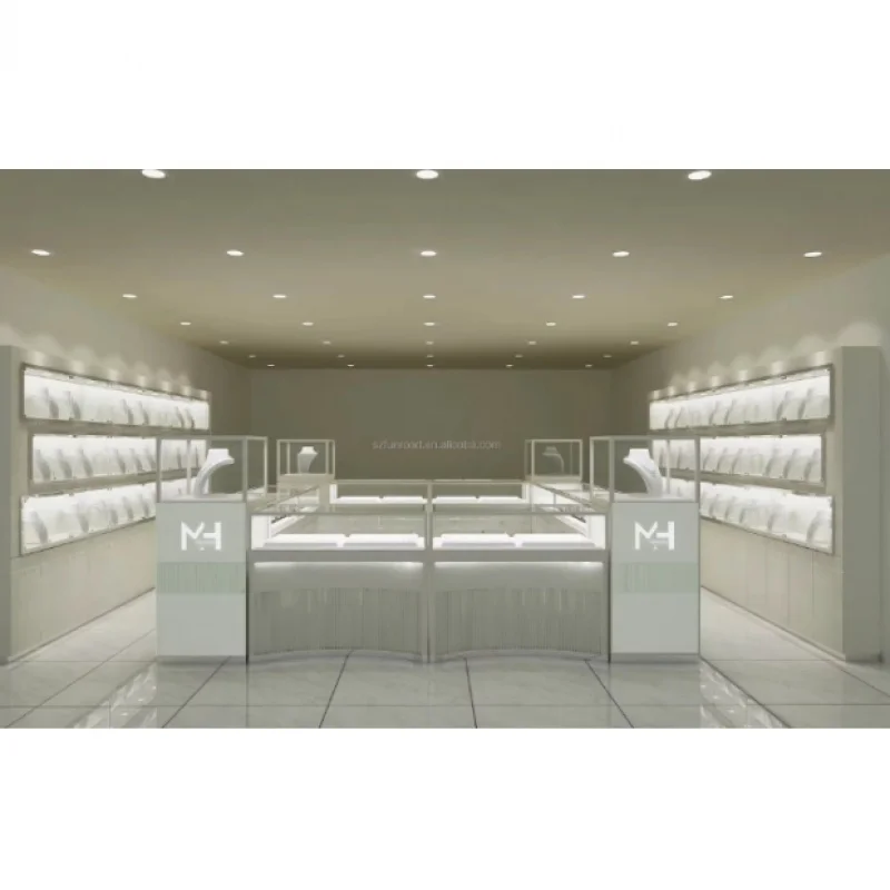 

Custom. Retail Store Accessories Display Design Luxury Mall Jewelry Display Showcase Kiosk