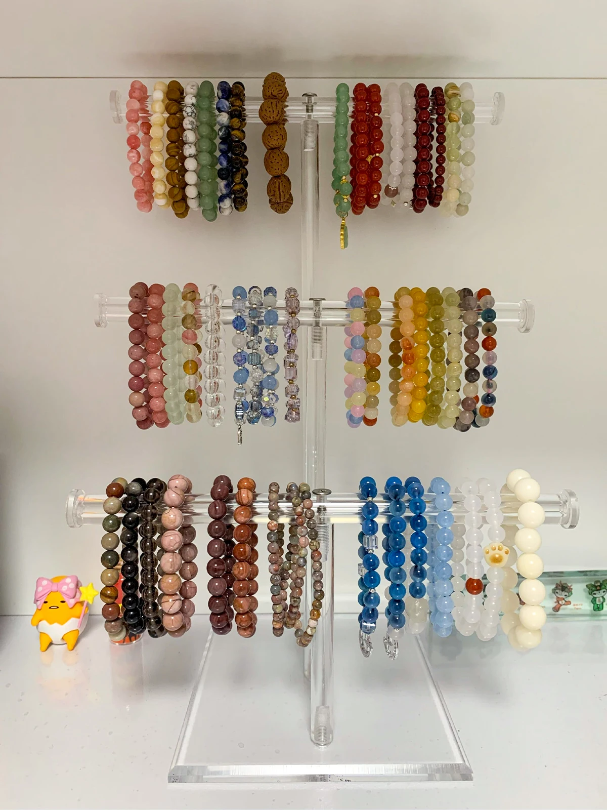 

Transparent Acrylic Jewelry Display Stand Premium Quali Bead Bracelet Watch Nelace Hair Accory Organizer Ra