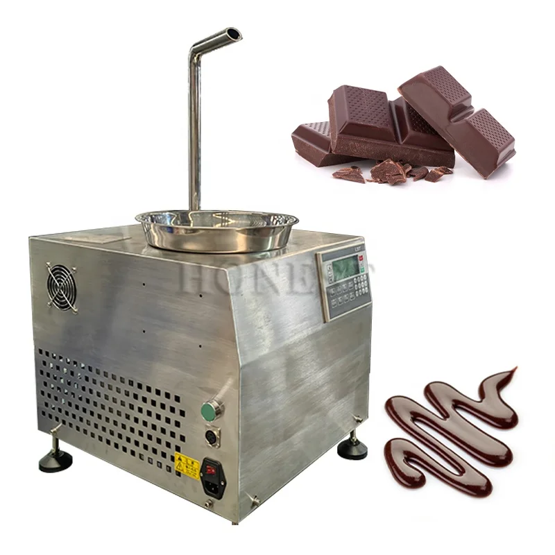 Electric Machine Make Chocolate / Chocolate Paste Making Machine / 5.5L Chocolate Tempering Machine