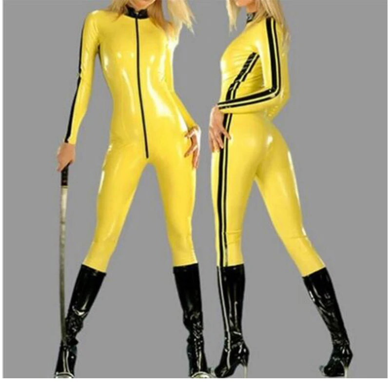 

Latex Catsuit Rubber Gummi Bodysuit Unisex Cool Side Trims XS-XXXL Customize 0.4