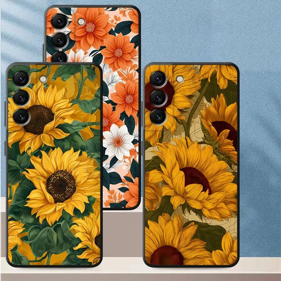 Sunflower Beautiful Case for Samsung Galaxy A57 A37 A22 A26 A73 A51 A23 A24 A32 A55 A53 A35 A25 A52 A36 Phone Cover A71 A72