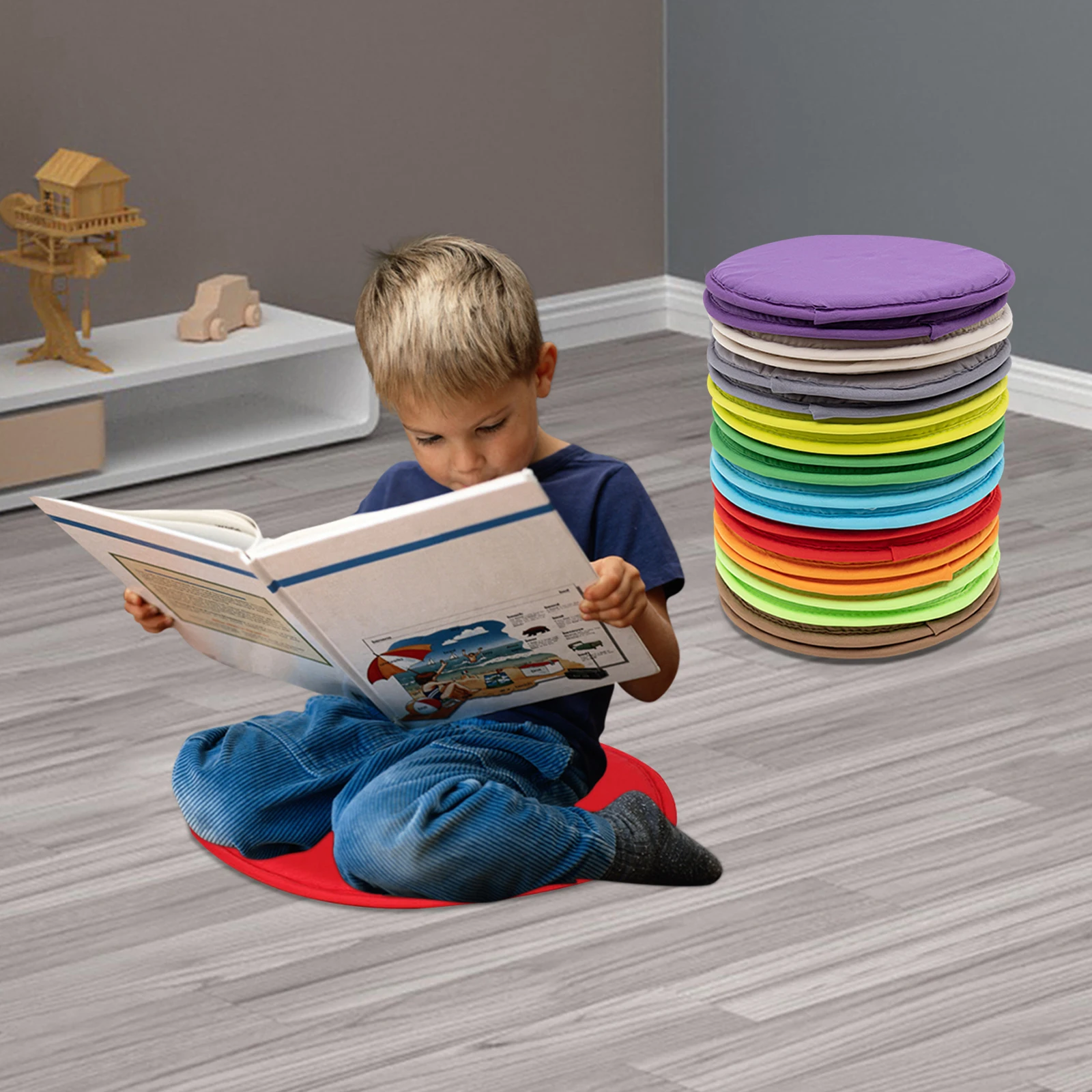 

Круглые подушки из 20 предметов (цельный дизайн) — легко чистится и легкий вес 2,2 фунта, широкая совместимость и для классных комнат/пистолетов