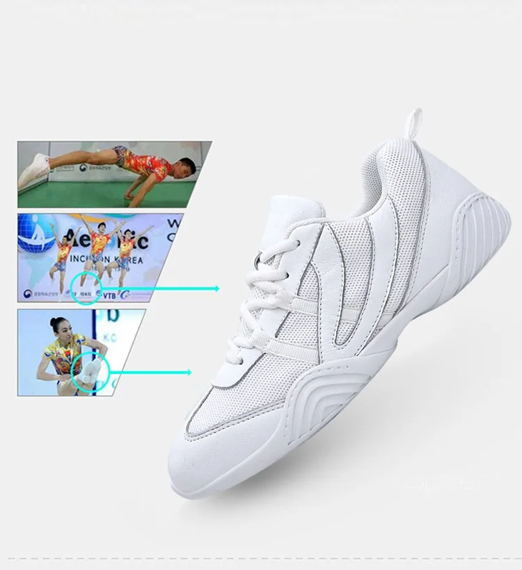 New Competitive Aerobics Shoes Women Cheerleading Children Gymnastics Shoes Training Competition Shoes Soft Soled Square Dance