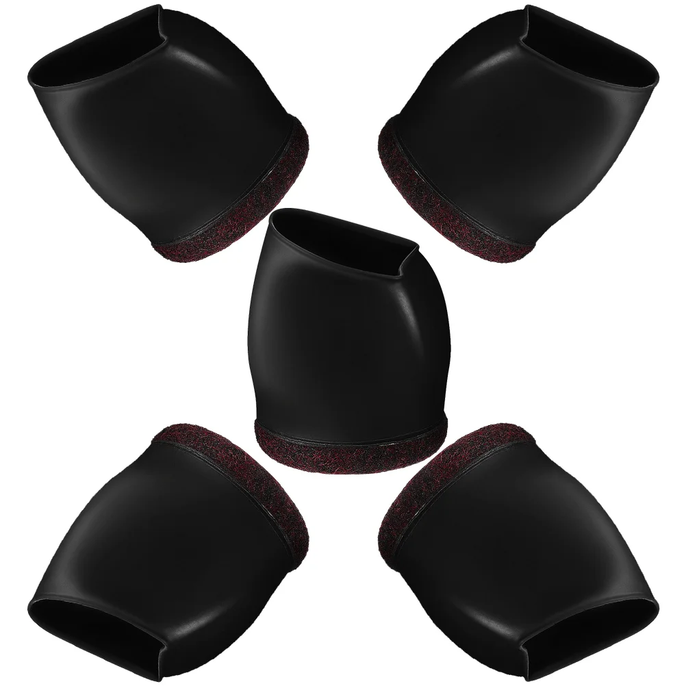 

5 Pcs Caster Cover Furniture Legs Office Chair Wheel Cups Table and Foot / Pad Rolling Dining Room Covers Tpe Stopper