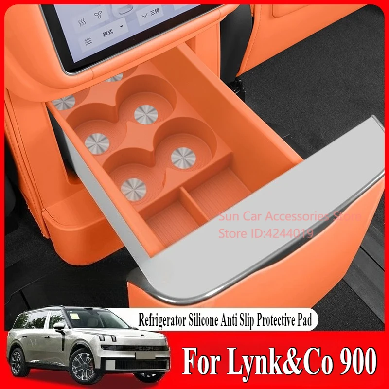 

Для Lynk & Co 900, держатель для чашки для холодильника, фиксированное отделение для напитков, силиконовая противоскользящая защитная накладка, аксессуары для салона автомобиля