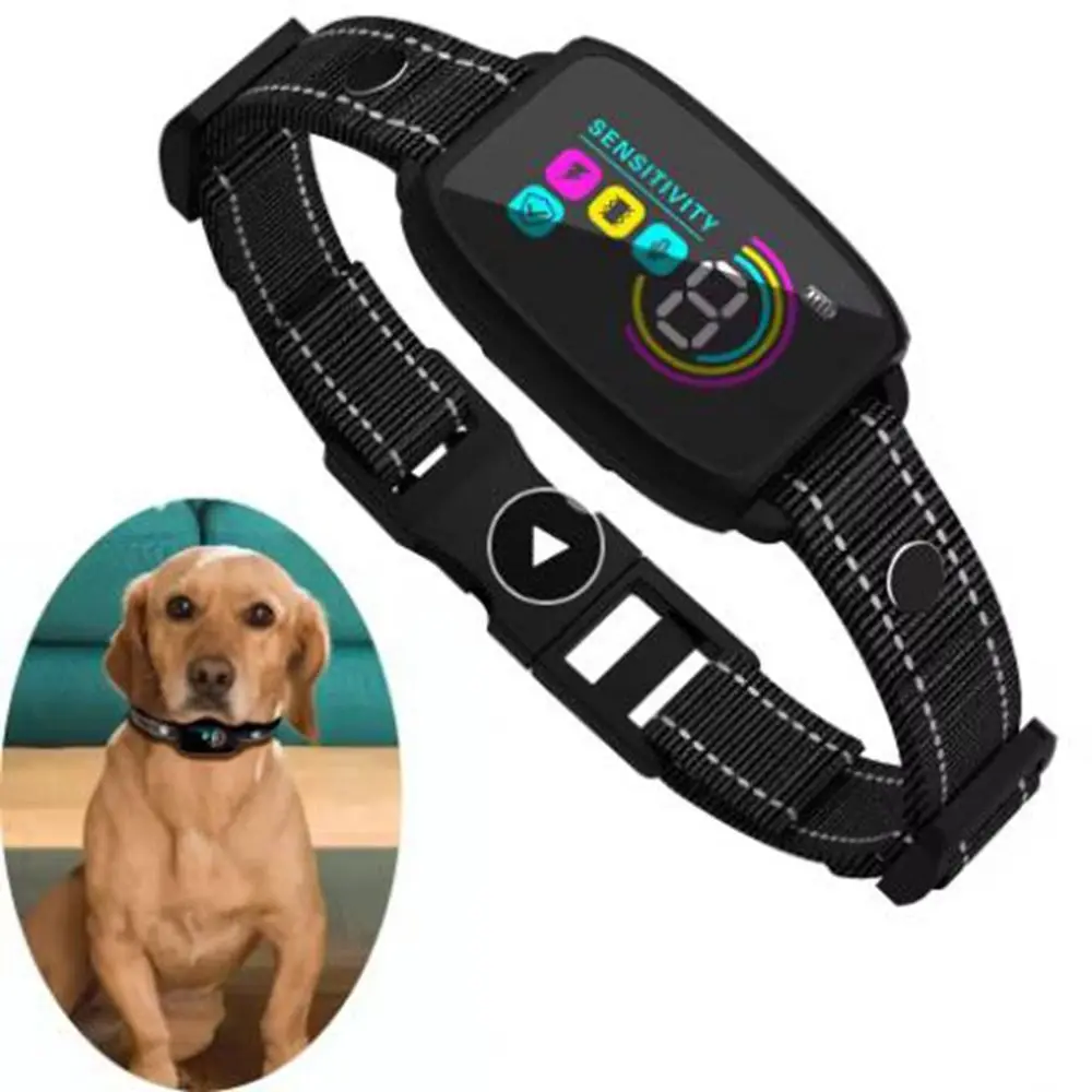 

Intelligent Dog Barking Collar Type-C Rechargeable Color Screen Anti Bark Dog Collar with Sound Vibration