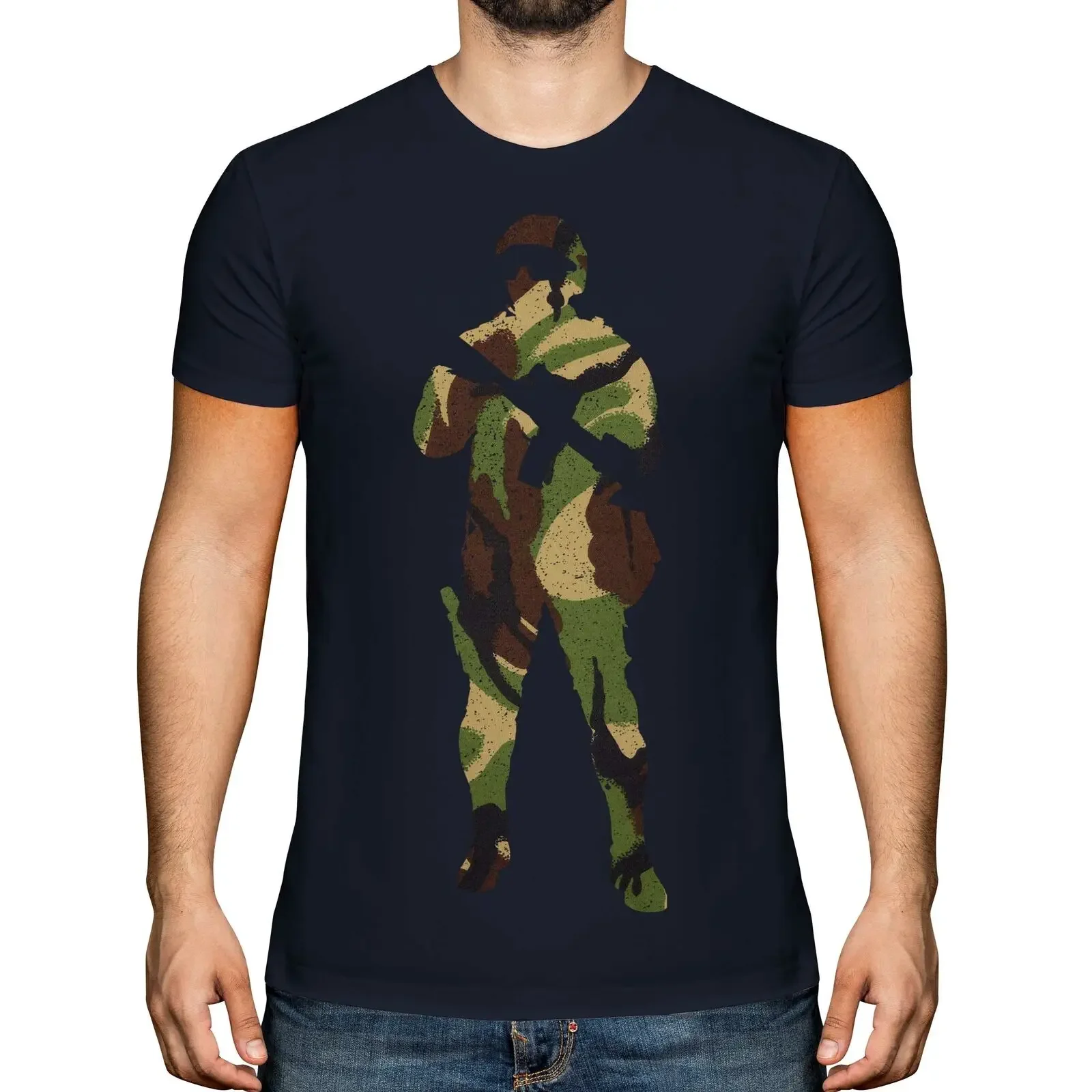 British Camo Soldier Army Military Gift T-Shirt. Summer Cotton Short Sleeve O-Neck Mens T Shirt New S-3XL