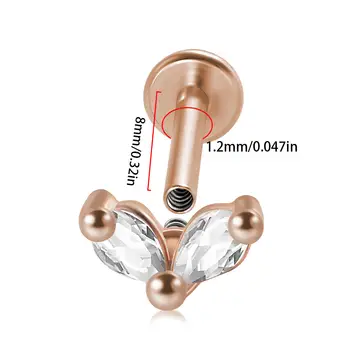 10 best sales Piercing z różowego złota - №5