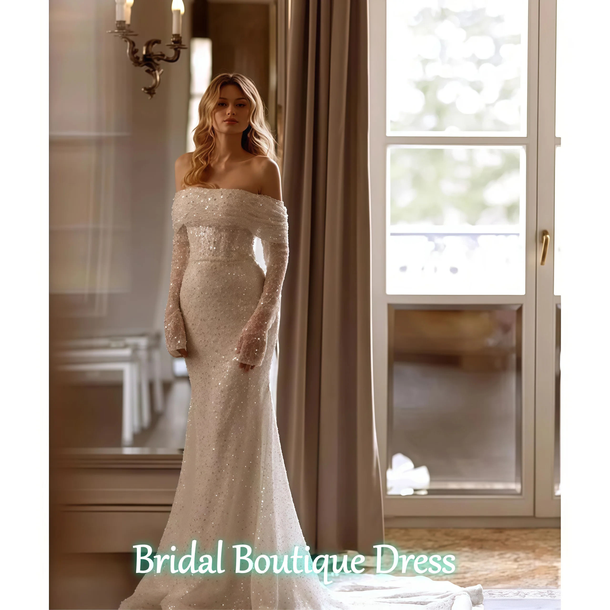 فساتين زفاف نسائية رائعة مخصصة مثيرة من الدانتيل بدون حمالات حورية البحر متألقة زي العرائس طول التطهير Vestidos De Novia