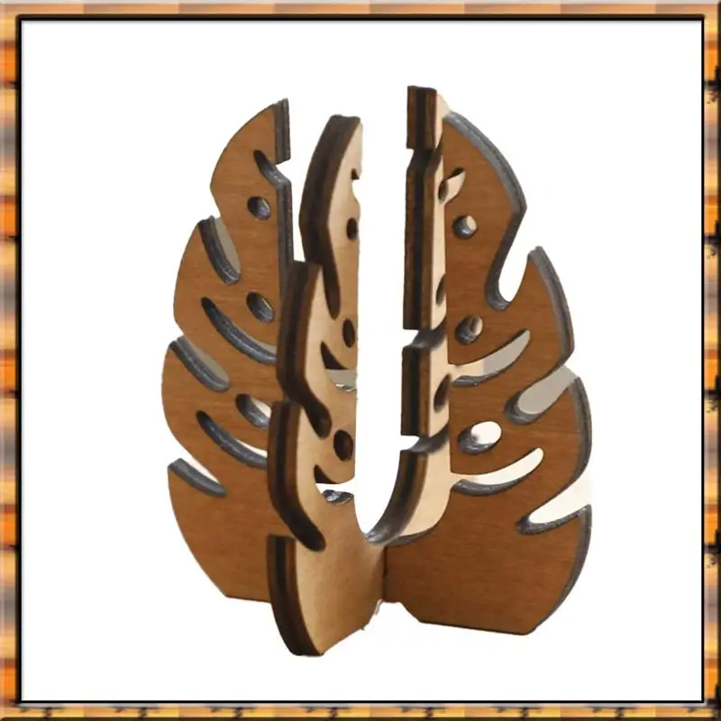 

2025 ! Plant Reproductive Tube Hollow Solid Wood Plant Shelf Wooden Desk Table Home Decoration