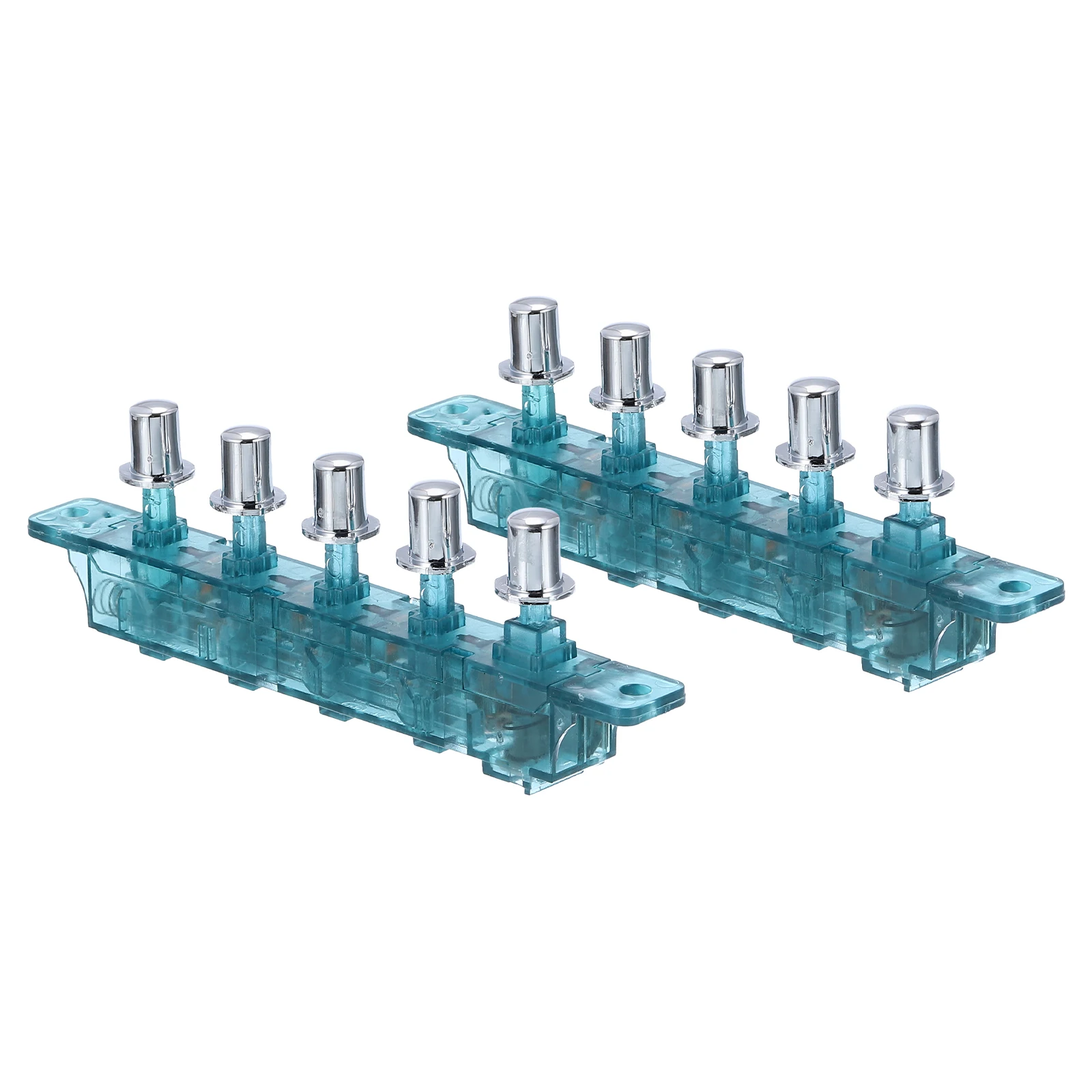 2/4Pcs Range Hood Keyboard Switch MQ205 / MQ165 AC 250V 4A 5 Push Button Piano Type Key Board Switches for Range Hood Blue