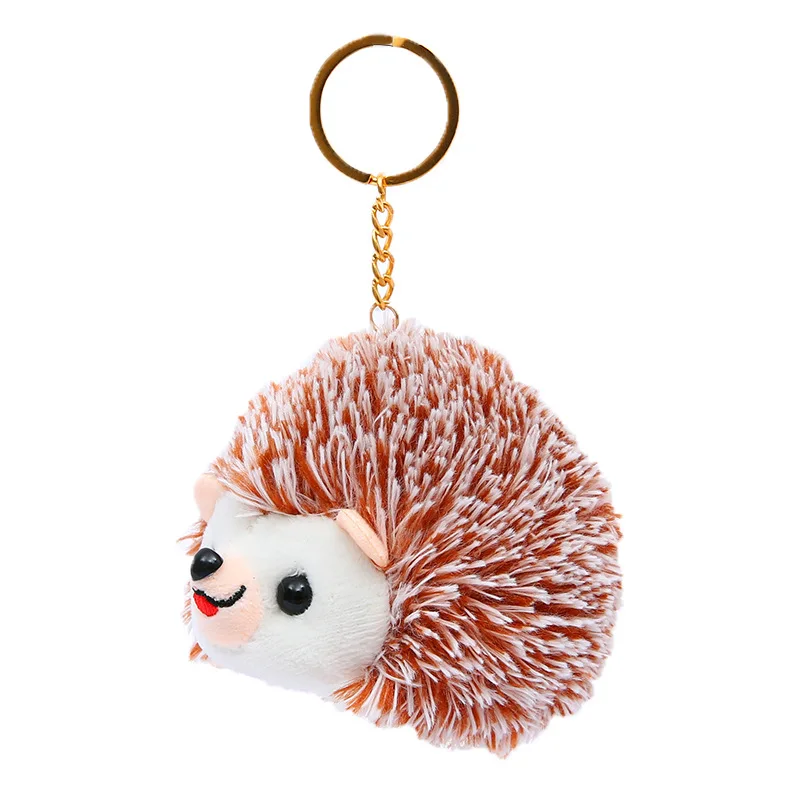 Mini juguete de peluche de seto suave y bonito de 10cm, llavero personalizado tipo vida, colgante para bolso para promociones o regalos