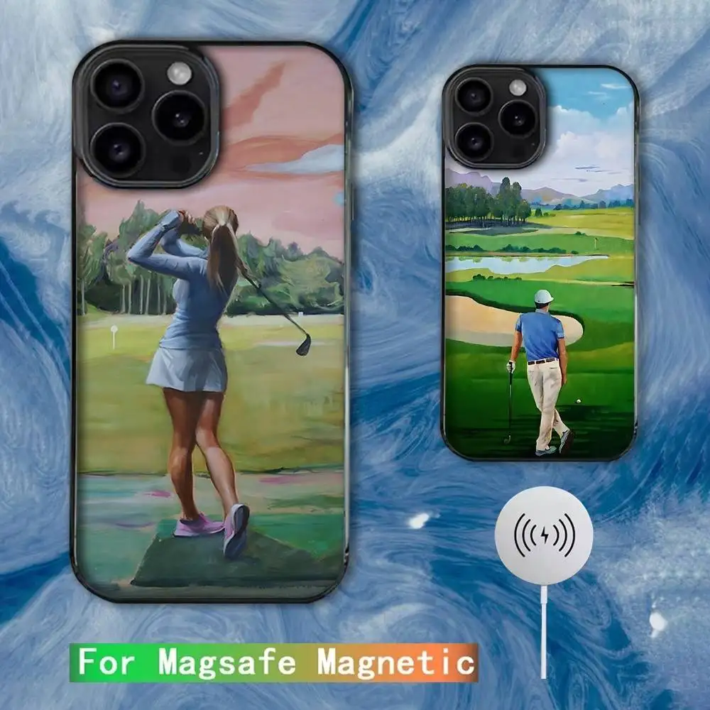 

Sport Golf Ball Phone Case For iPhone 16e,16,15,14,13,12,11,Plus,Pro,Max,Mini Magsafe Magnetic Wireless Charging