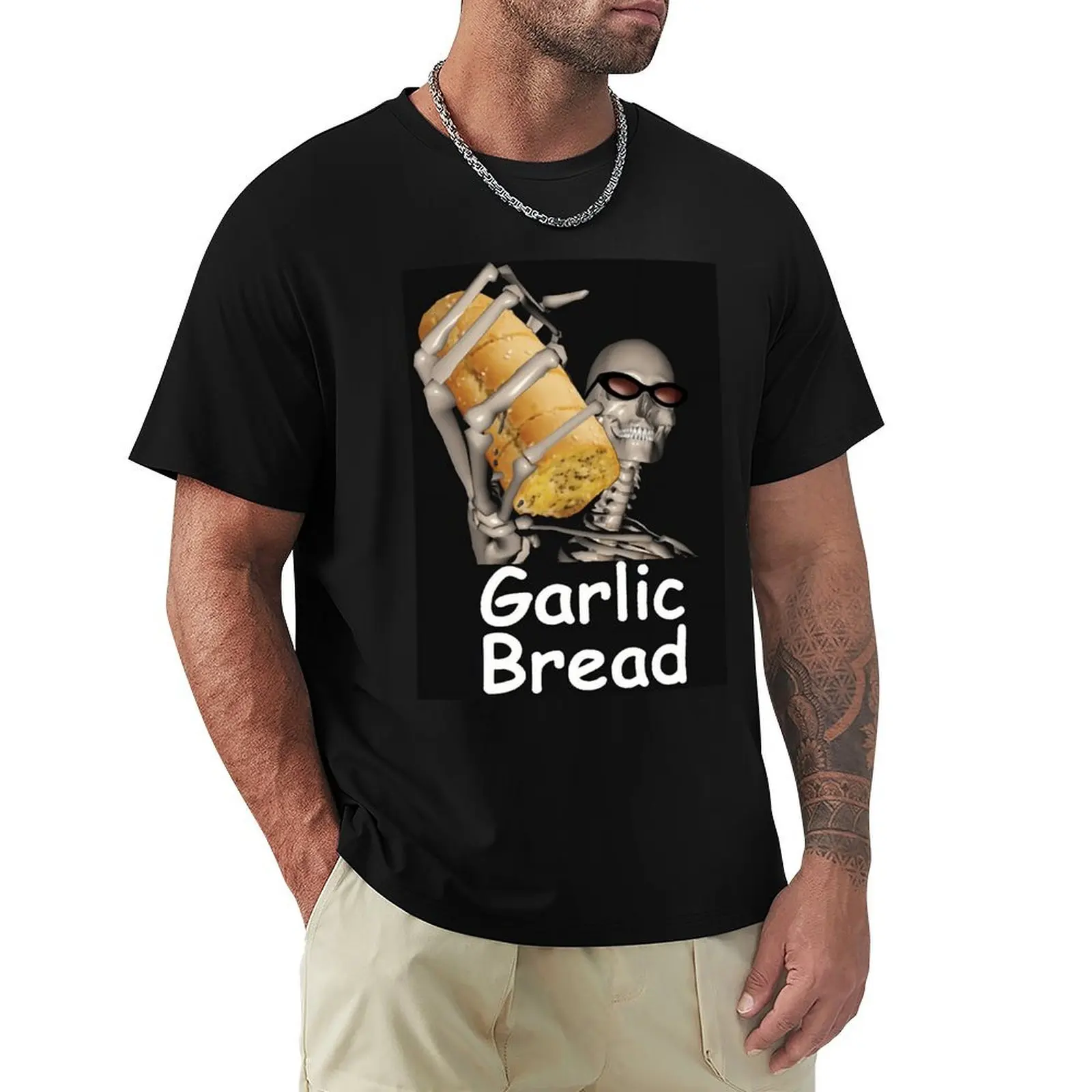 

Garlic Bread T-Shirt Aesthetic clothing boys whites oversized graphic tee men t shirts high quality