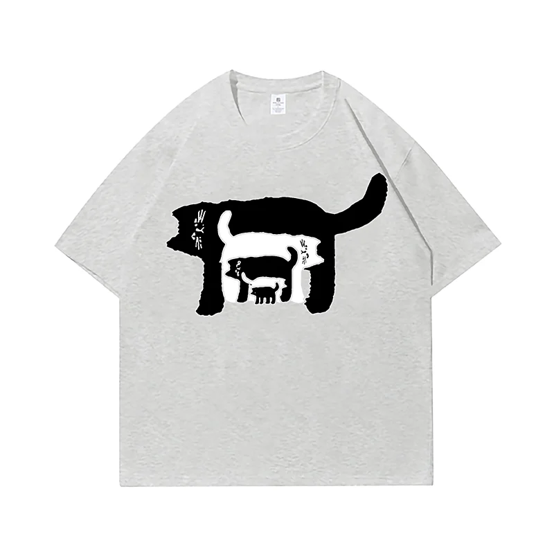 

Новая модная повседневная универсальная футболка 2026 года, летняя, из чистого хлопка, оверсайз, в стиле сладко-острый ретро, с коротким рукавом, для мужчин и женщин