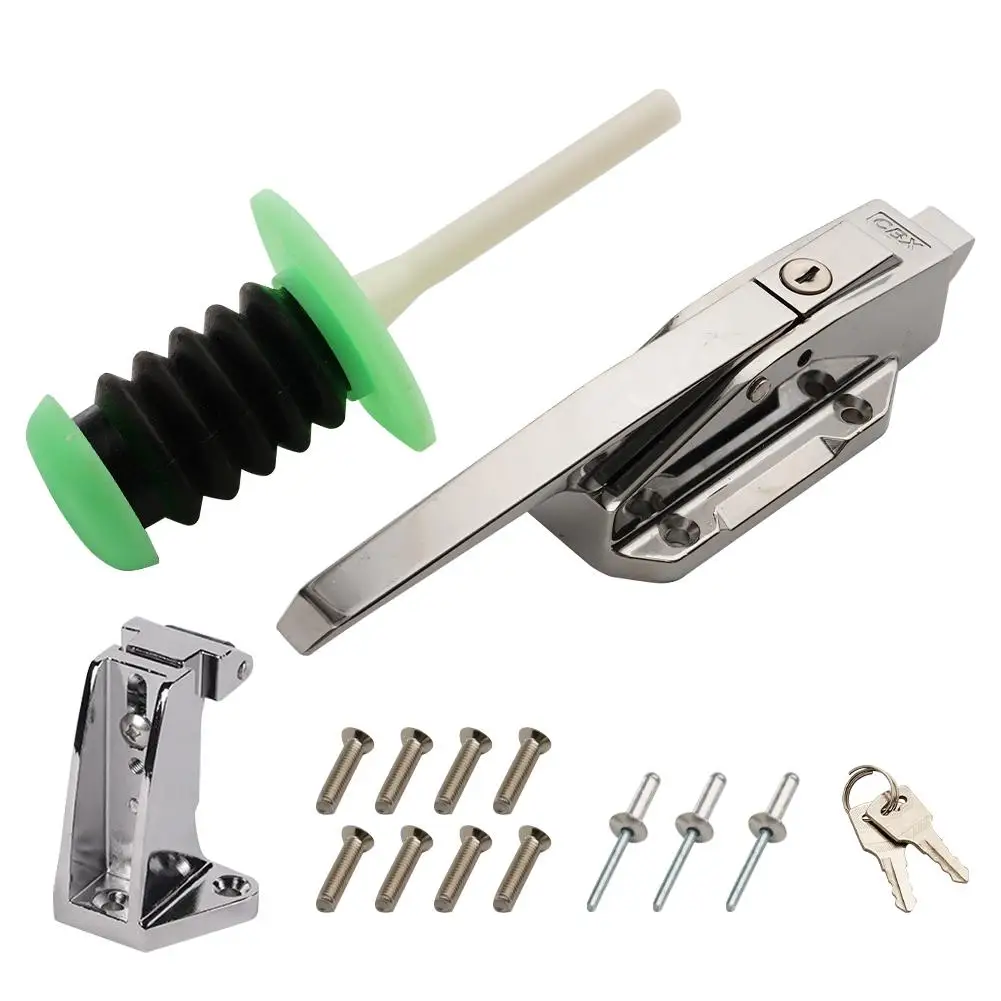 Imagem -03 - Upgrade Segurança Guarda Trava Kit Aço Porta Hing Bloqueio Handle Refrigeração Inoxidável Caminhada no Armazém I1g2