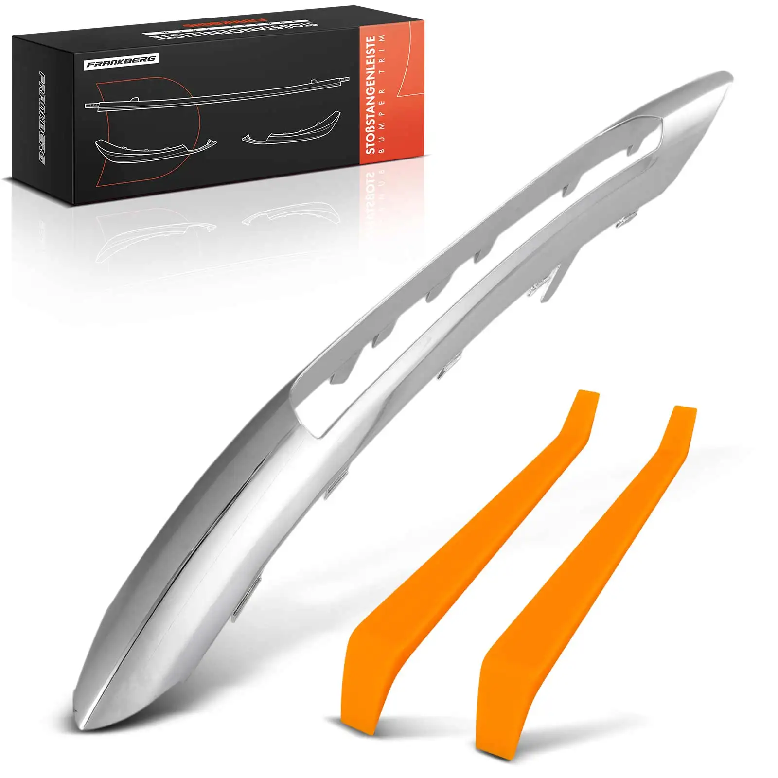 Frankberg 1x Trim Bumper Radiatorrooster Rechtsvoor voor Mercedes-Benz GLE V167 2.0L 2.9L 3.0L 4.0L 2468850574