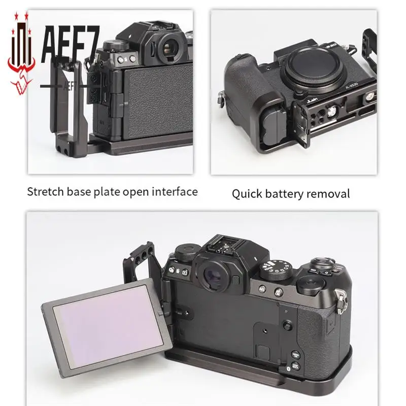 AEF7-Jlwin para Fuji XS20 placa de liberación rápida Vertical placa L trípode de cámara XS20 mango Vertical