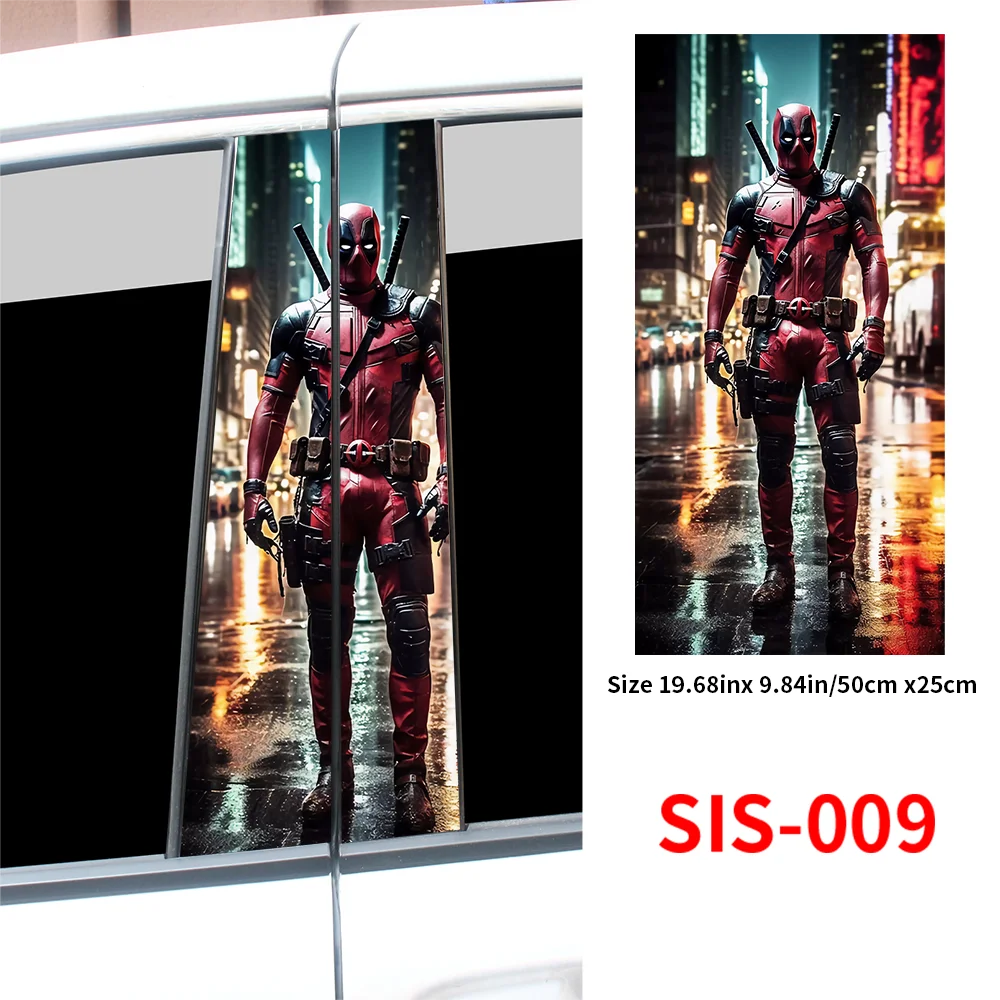 Anime Samurai Car Stickers Funny Auto B Pillar Waterproof Decoration DIY Cover Car Doors Pillar Sunscreen Decals Accessories