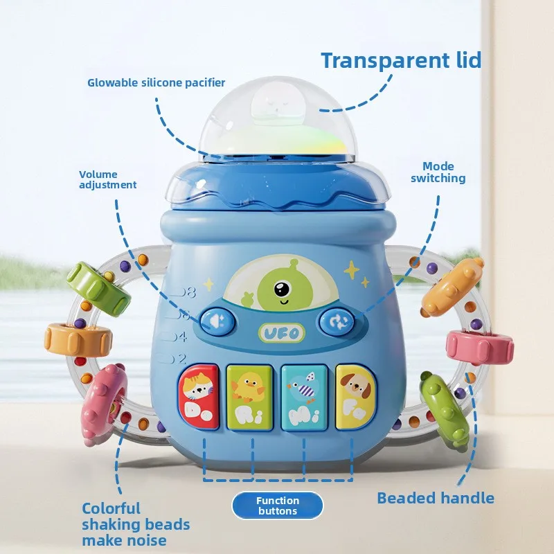 Baby Instrument Music Toys Educational Toys Kids Gifts Kids Cartoon Piano Keyboard Game with Flashing Light Music Vocal Toy