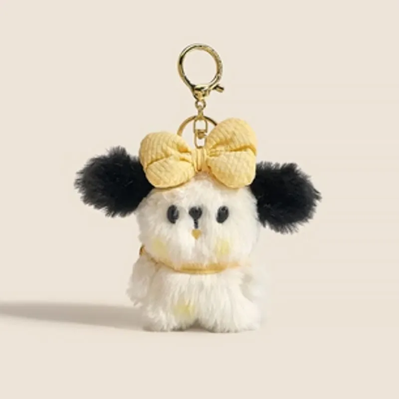 Sanurgente-Porte-clés en peluche Pochacco Anime pour enfants, porte-clés de voiture, jouets de dessin animé Kawaii, sac pendentif en beurre