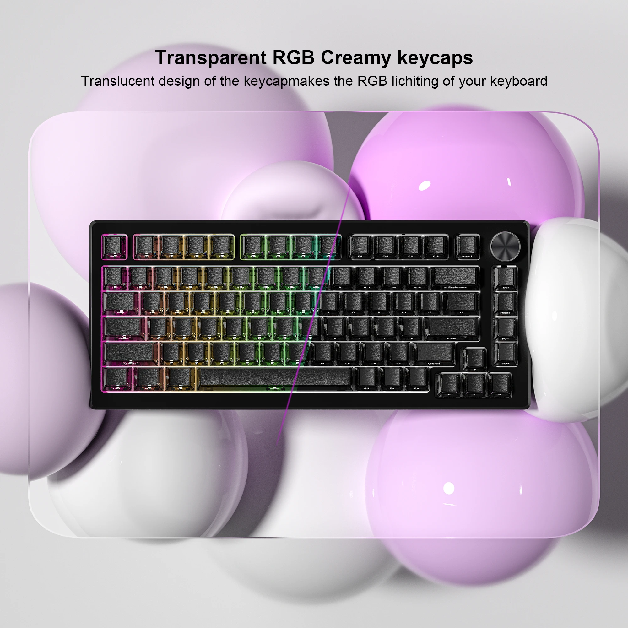 124 مفتاحًا من الجلد الصناعي الأسود بطباعة جانبية PBT Keycap ملف تعريف الكرز بإضاءة خلفية مزدوجة أغطية مفاتيح للوحة مفاتيح الألعاب الميكانيكية