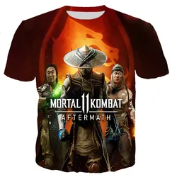 T Shirts Fighting Game Mortal Kombat 11 3D Printed Fashion Kids Casual T-Shirt Boys Girls Oversized Tees Tops Children Clothing