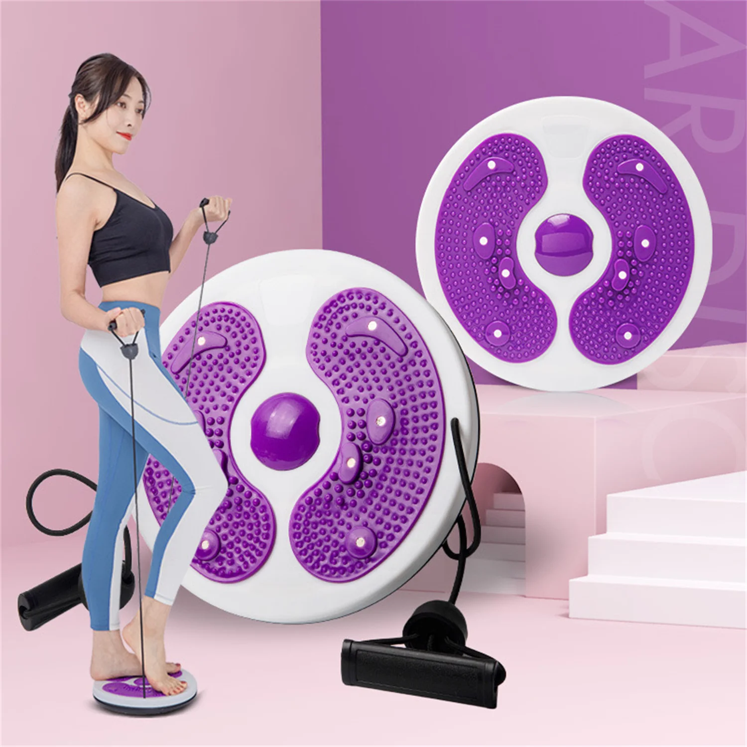 

9234 Twisting waist disk magnet twisting machine Home sports fitness equipment exercise waist ladies rotary training machine