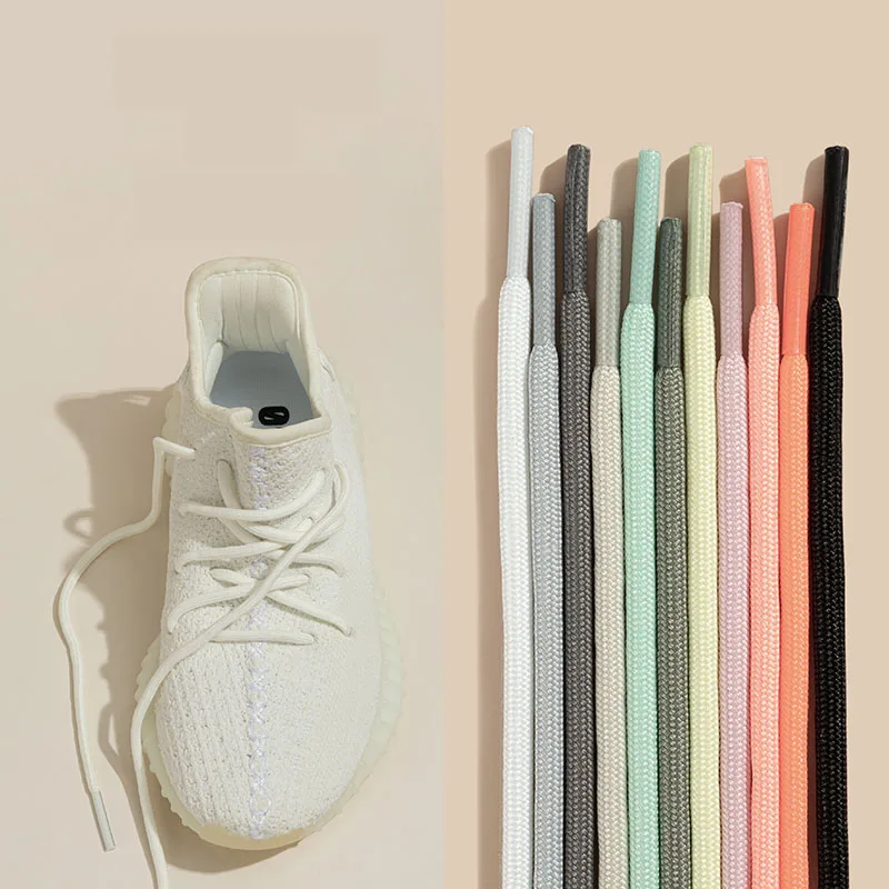 

New Round Shoelaces Polyester Solid Classic Durable for Sports Martin Boot Shoe Lace Sneaker Shoe Laces Strings Accessories
