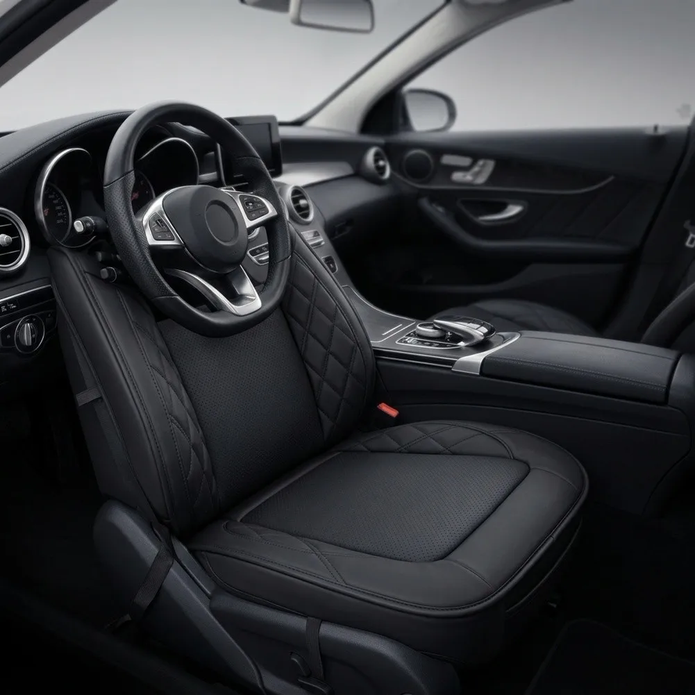 Comfortable Car Seat Cushion Car Accessories Breathable Leather Seat Car Seat Cushion Easy To Clean Car Interior Upgrade