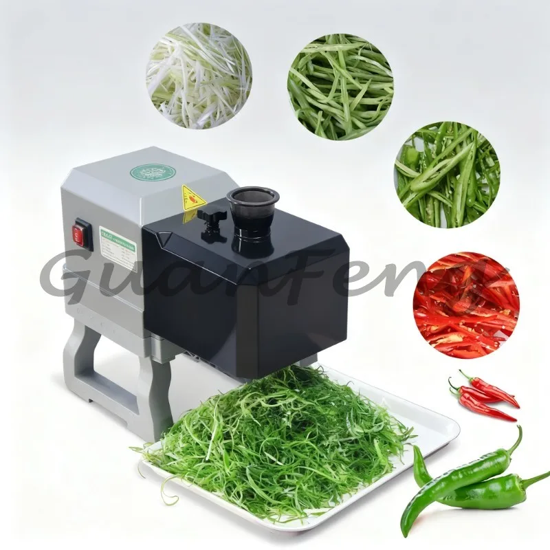 Automatic Commercial Vegetable Chopper, Spinach Spring Onion Shredding Machine for Restaurant Use