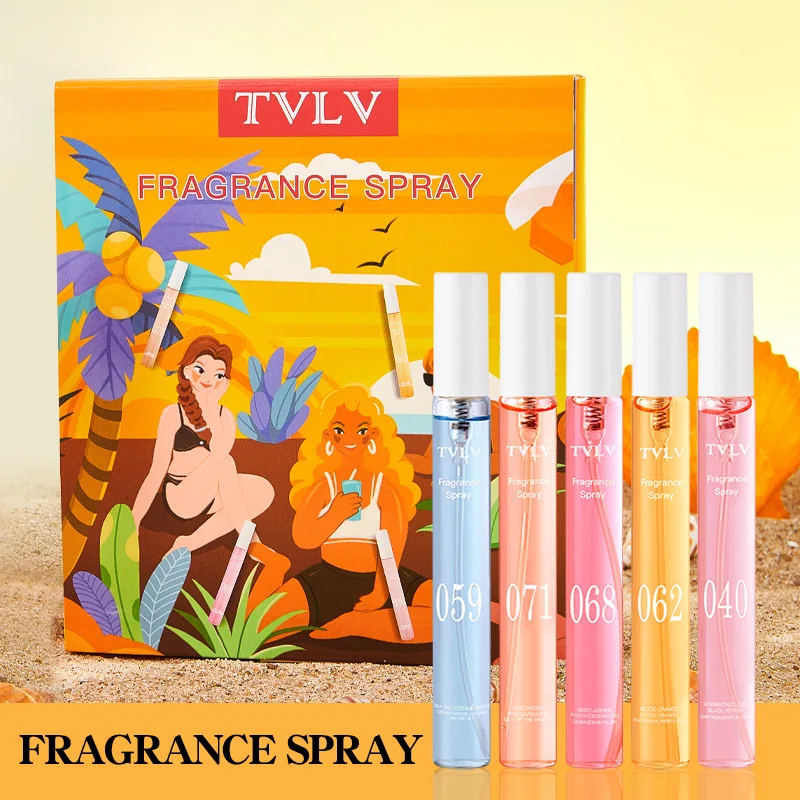 

Набор из 5 спреев для волос и тела TVLV Rio Beach Digital Perfume Kit, без спирта, с длительным ароматом