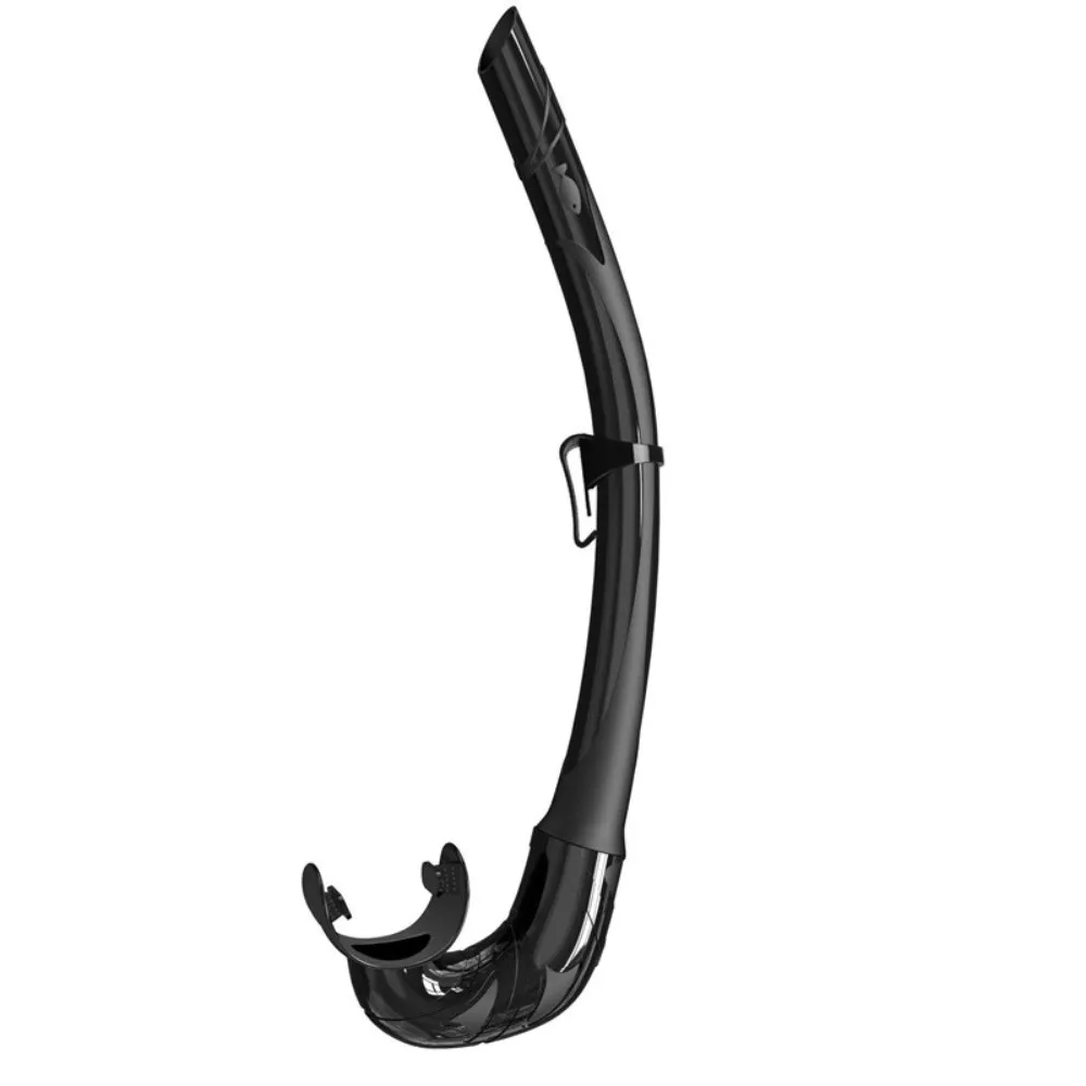 Soft Soft Silicone Diving Snorkel Portable Arc-Bite Swimming Snorkel Anti-Drop Comfortable Snorkeling Snorkel Spearfishing