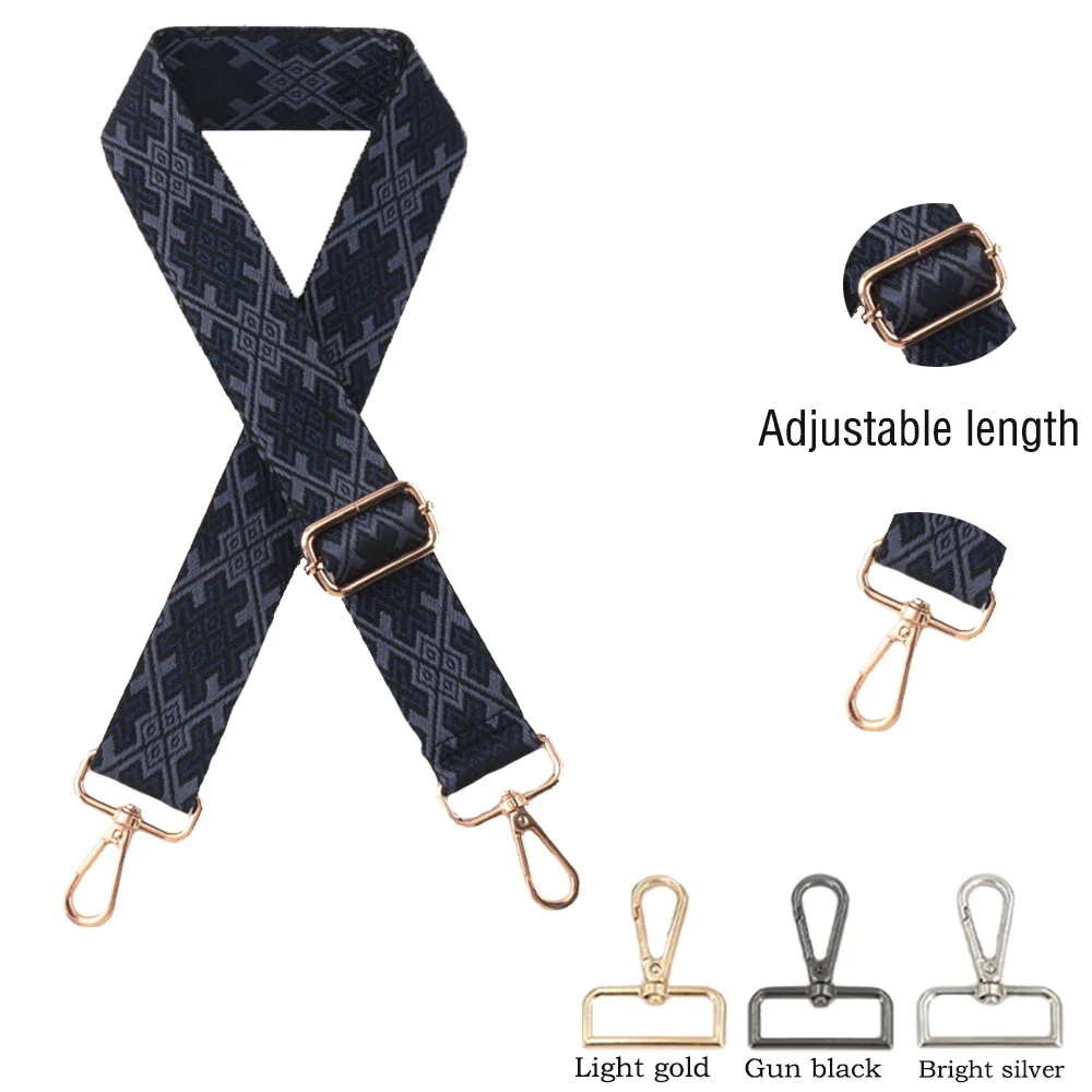 

3.8CM Nylon Shoulder Strap Diy Exquisite Embroidery Universal Fashionable Durable Precision Woven Diagonal Shoulder Strap