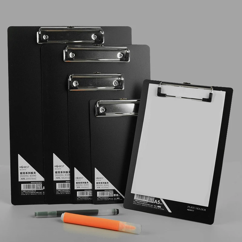 

Kangbai A4 File Folder B5 Strong Cardboard Clip A5 Workshop Menu Clip Paper Clip Board A6 Order Pad Meeting Recording Writing Ad