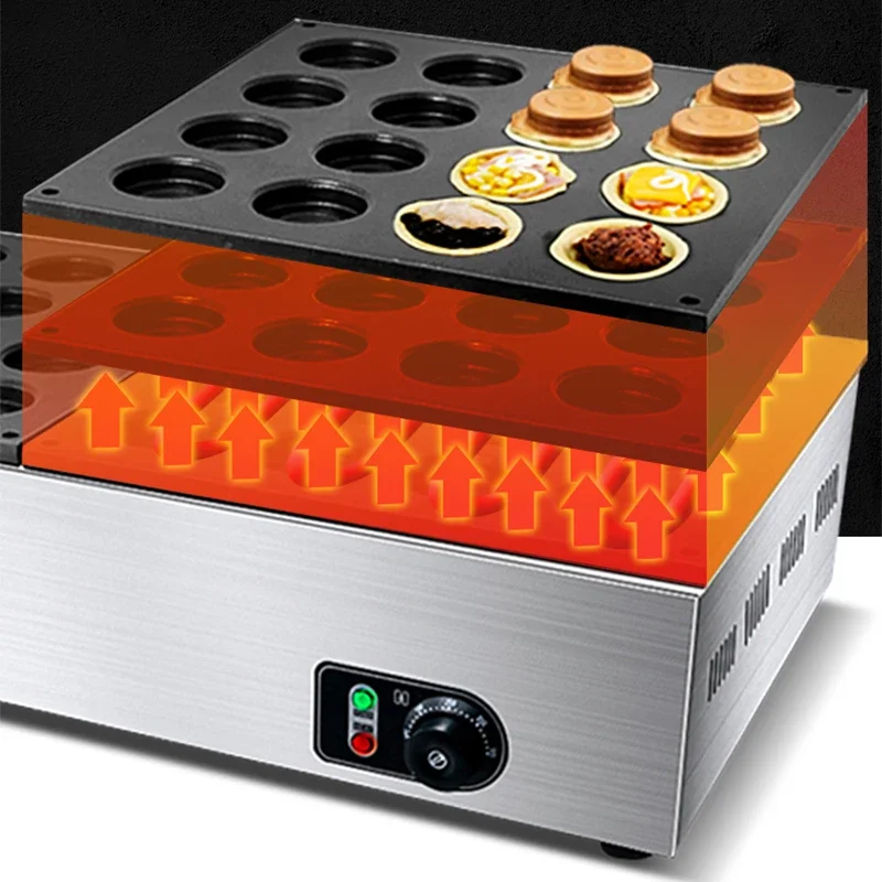 

Commercial electric heating wheel cake machine FC-2232A Taiwan snack making 32 hole 5000W red bean cake machine