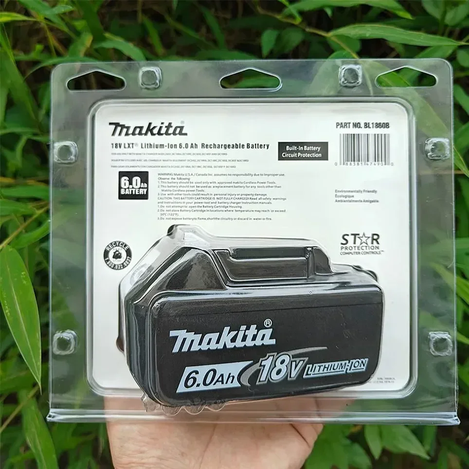 [Quick delivery]  Genuine Makita 18V 6.0Ah LXT Battery, 108Wh Power, DC18RC Compatible, BL1830B-1850B
