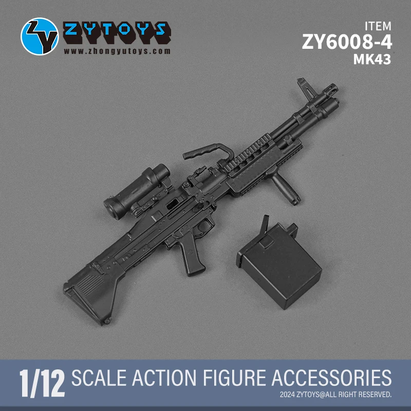 ZYTOYS Set senjata 1/12 m1944 98K, senapan Sniper Bren MK43 AK74M MK13 M200 M82A1 untuk 6 inci tokoh aksi koleksi ZY6008 display