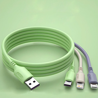 100W 5A 3 In 1 Fast Charging Cable Data Cord For Realme 11 Huawei POCO USB Charge Cable Micro USB Type C Charging Cable Wire