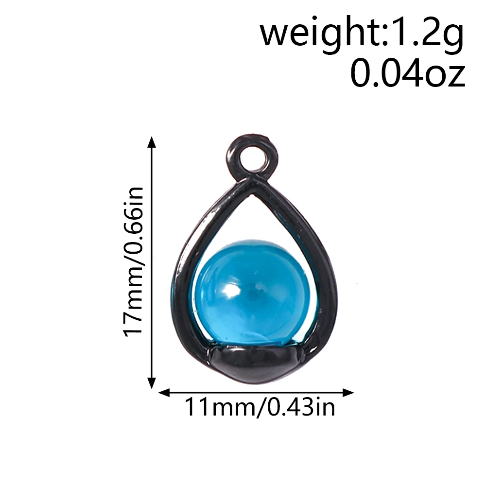 Leslie 5 Stück 11*17mm Schöne Einfache Kristall-Wassertropfen-Anhänger für DIY-Schmuckherstellung Handgemachte Halskette Armband Ohrringe – Detail 1