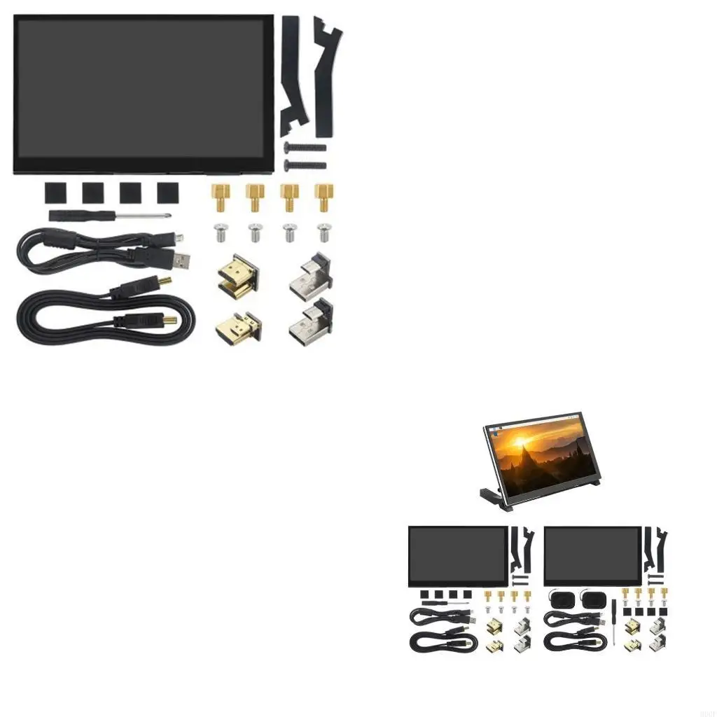 

900F 7 Inch Display Capacitive Touched Screen for RaspberryPi4B/3B HDMIcompatible Capacitive 1024x600 Clear & Easy Install