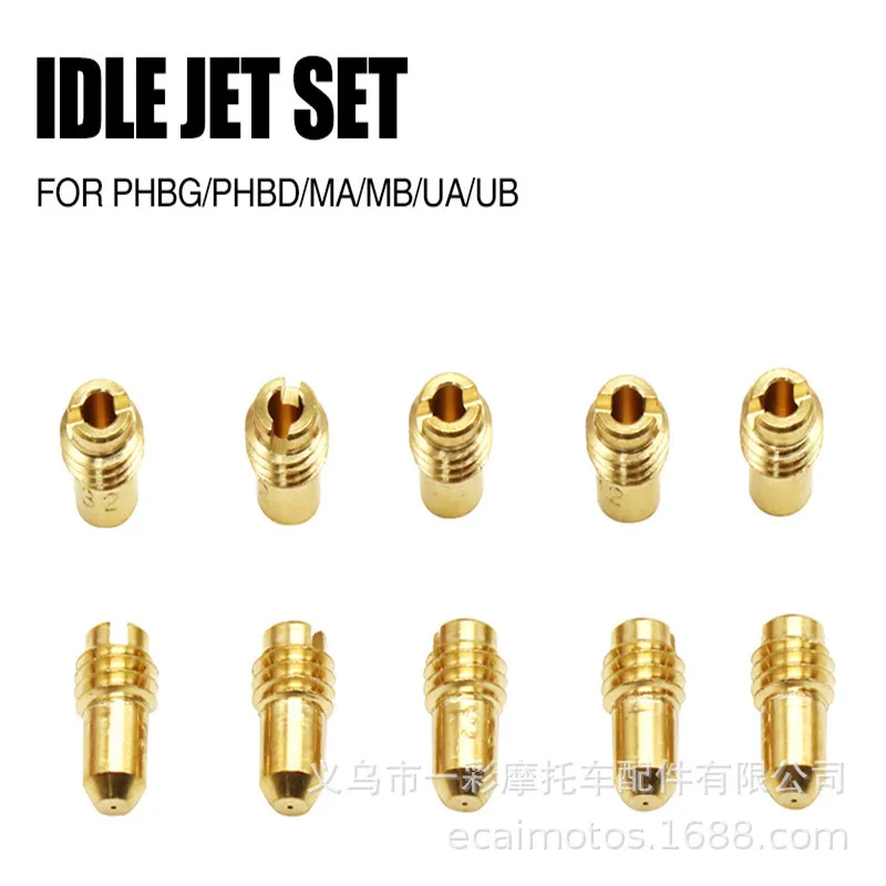 

10PCS Motorcycle Parts Dellorto Carburetor Idle Measuring Hole Set PHBG PHBD Sub Nozzle KTM 50SX