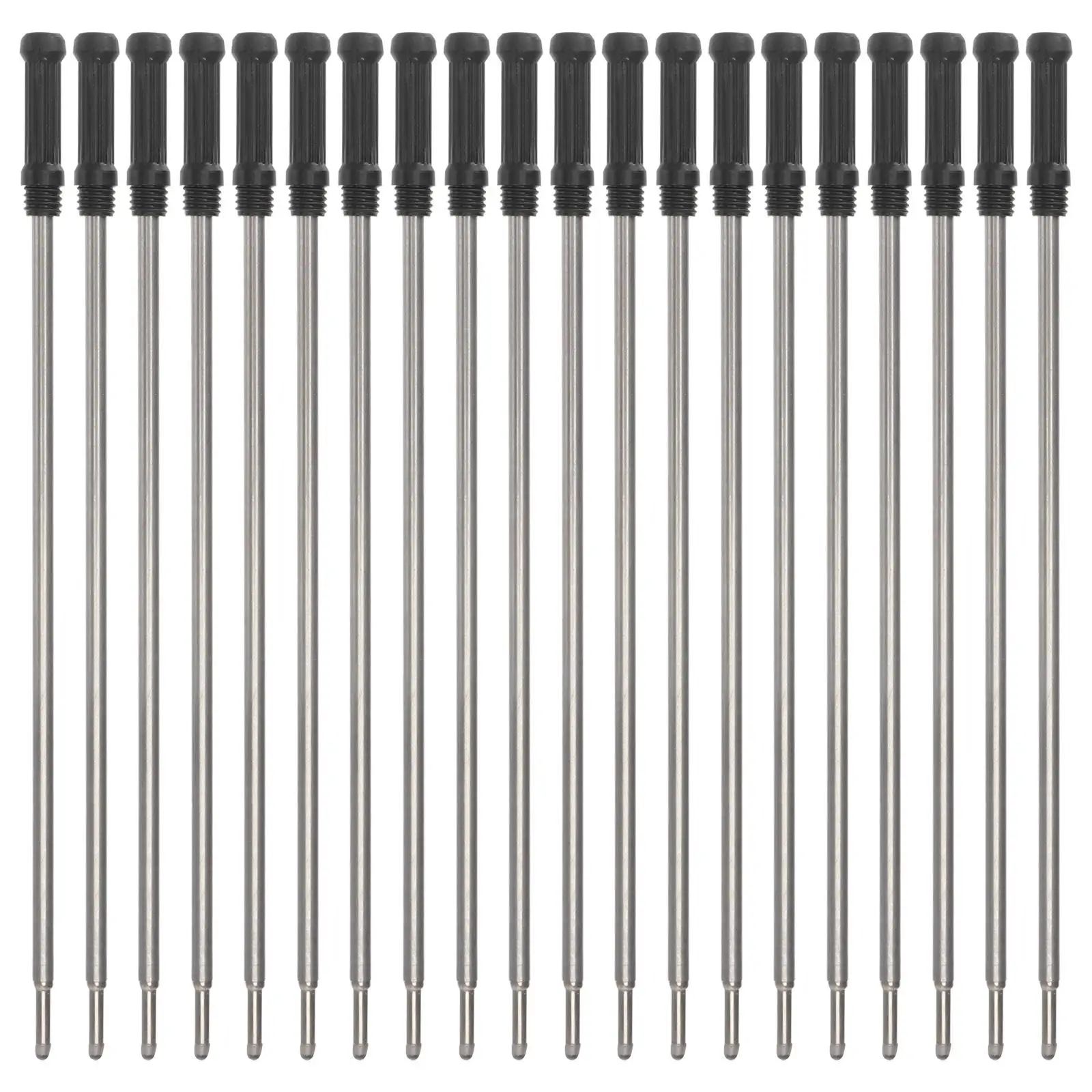 

20 Pcs Metal Pen Refill Ballpoint 115mm Smooth Writing Black Fine Tip Suitable Cross Brands General Use Reliable