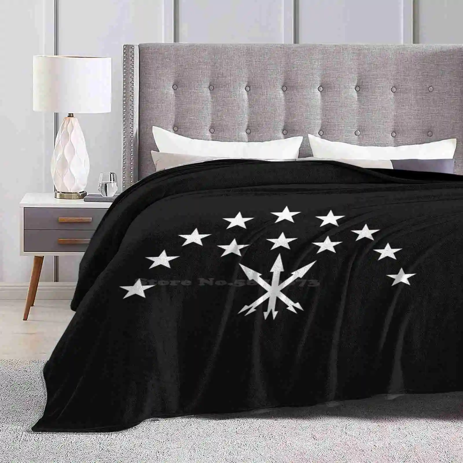 Black Circassian Flag Air Conditioning Soft Blanket Black Adyghe Adiga Kavkaz Russia Logo Flags Syria Turkey Maykop Nalmas