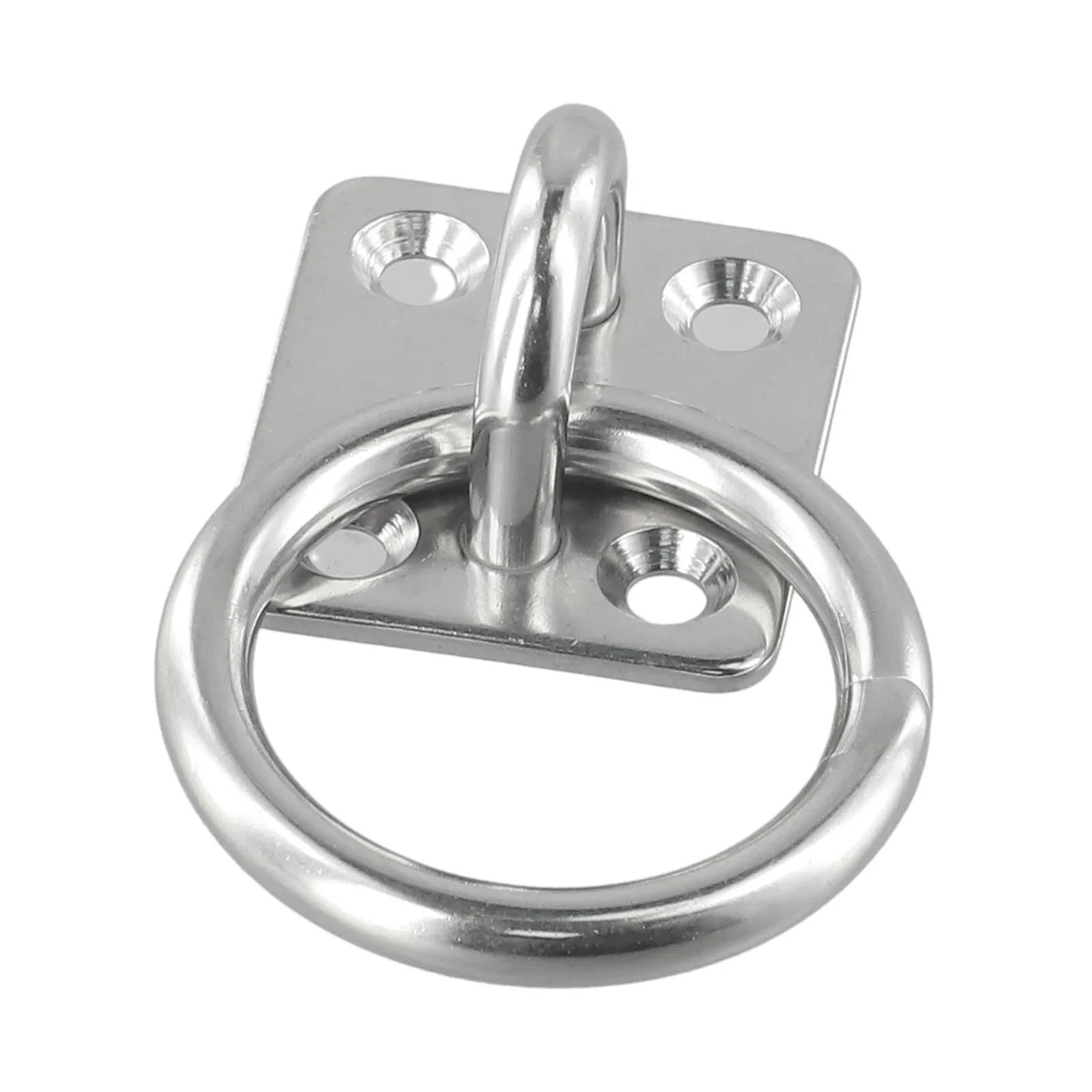 

Brand New High Quality Eye Plate Marine Square Stable Stainless Steel Universal With Ring 6mm Accessories Boat Deck