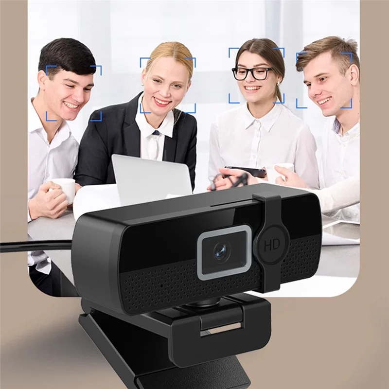 B04B-USB Plug Auto Autofocus 4K Webcam Full HD Web Camera com microfone Web Cam para PC Laptop Computador Desktop Camera Preto
