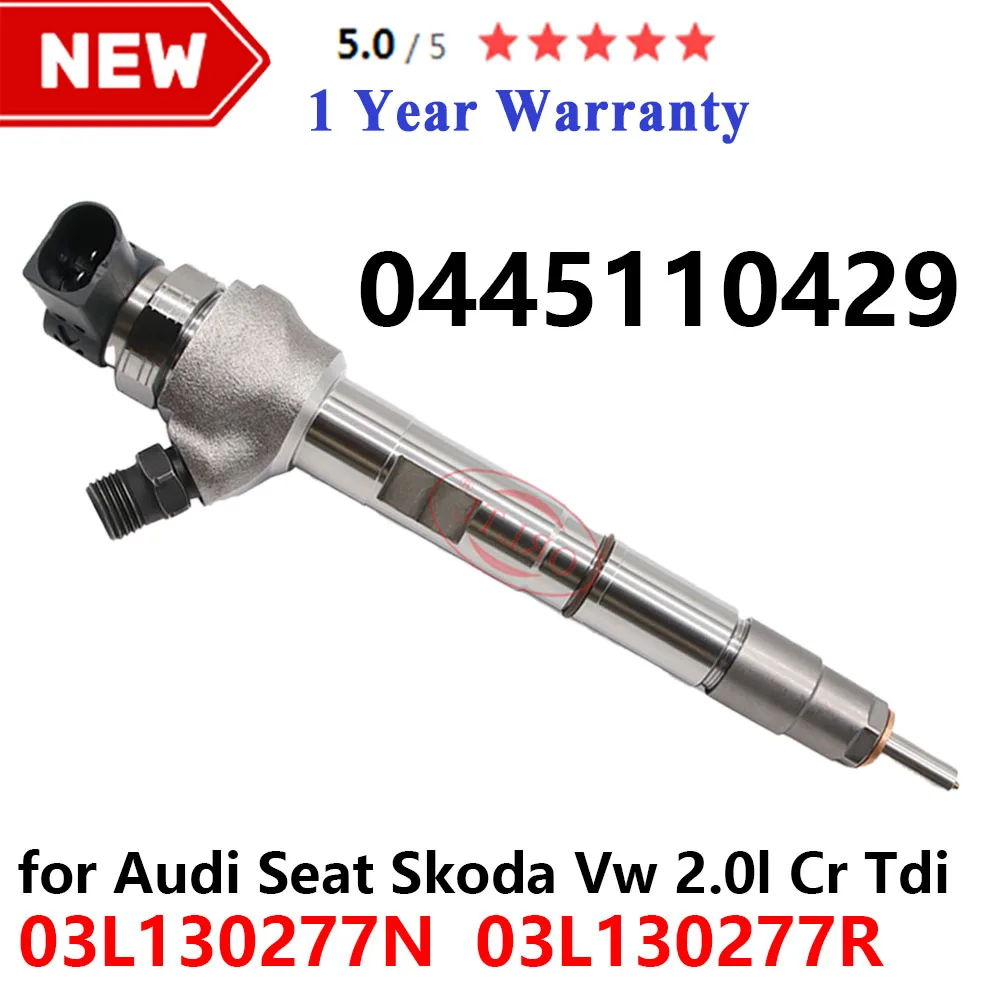 

New 0445110429 Diesel Injector Nozzle 03L130277R Fuel Sprayer 0 445 110 429 For VOLKSWAGEN PASSAT B7 2.0TDI 03L130277N