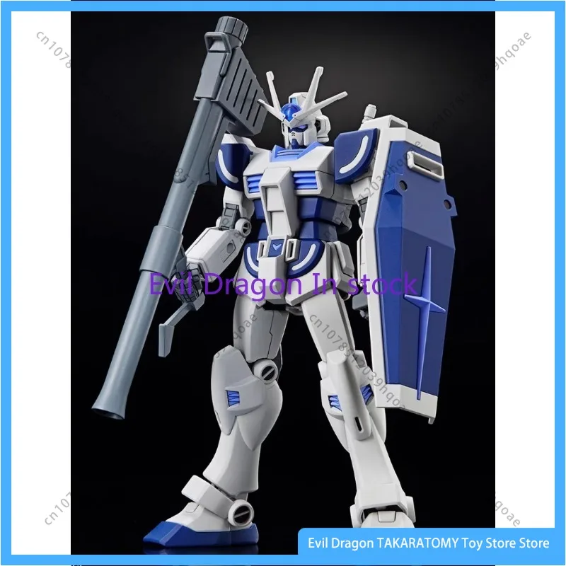 W magazynie Bandai Original Gundam Model Kit Figurka anime EG 1/144 LAN Gundam Type One Quad Figurka akcji Zabawka Prezent dla dzieci