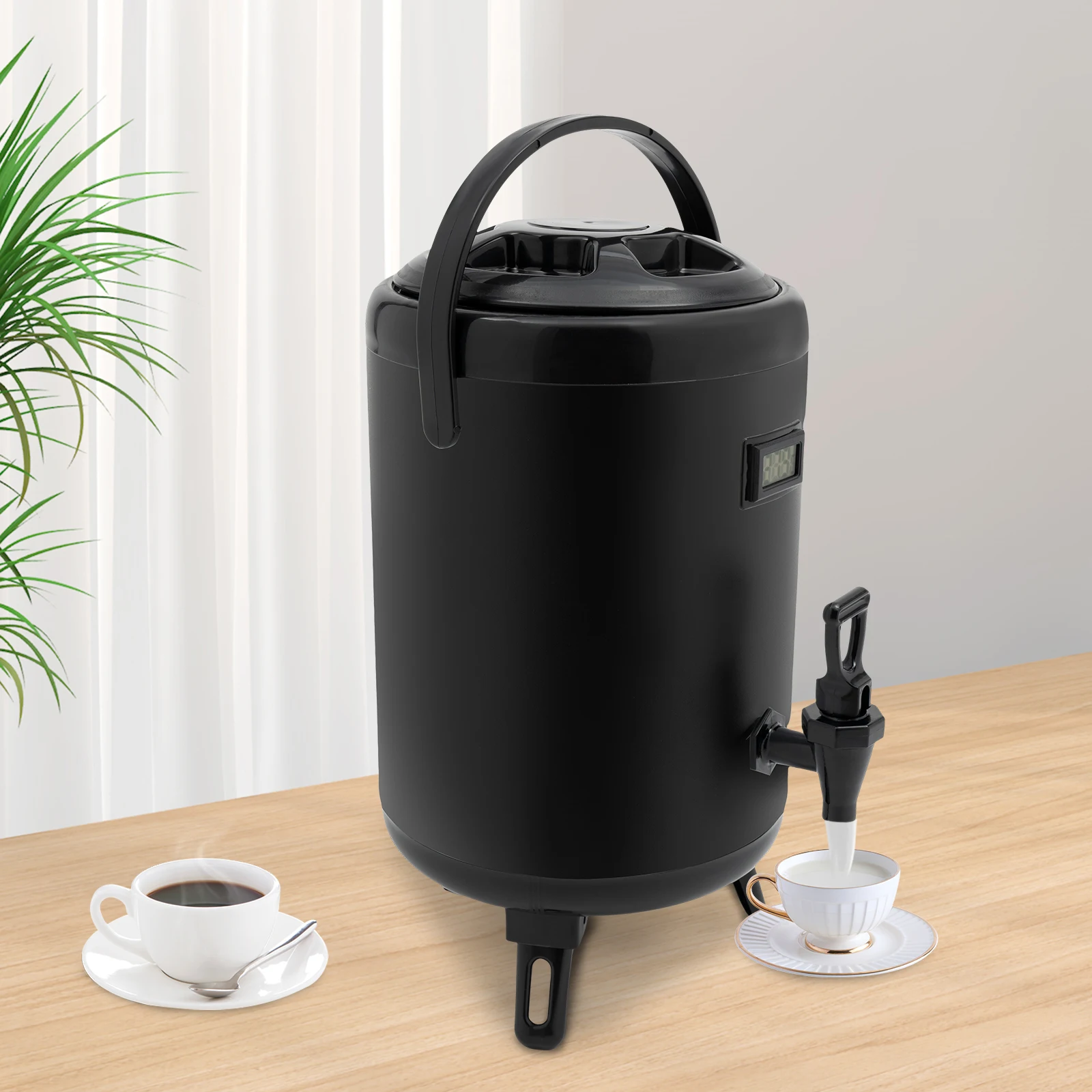 

8L/2.11gal Hot Beverage Dispenser, Stainless Steel Insulated Beverage Dispenser with Faucet&Lid, for Party Picnic Cafe